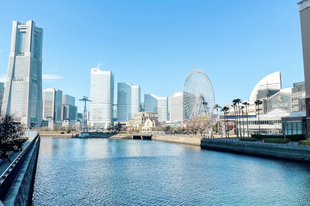 image of the yokohama city skyline on a clear day