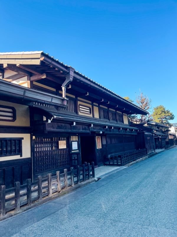 traditional japanese wooden two-story house in the takayama sanmachi suji historic district