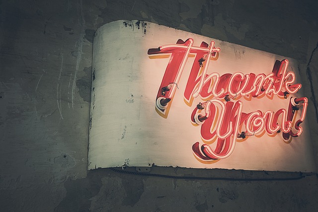 Calendar with a 'Thank You' notification highlighted for a specific date