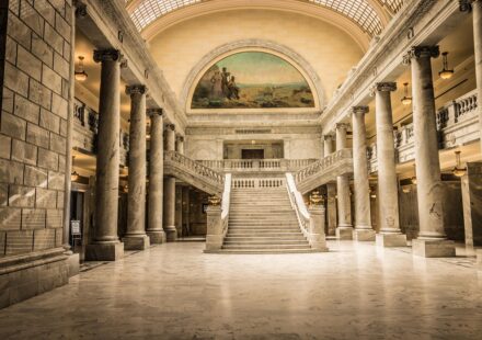 Texas capitol building election night
