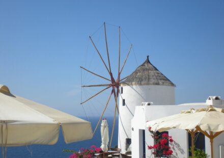 tranquil small greek island
